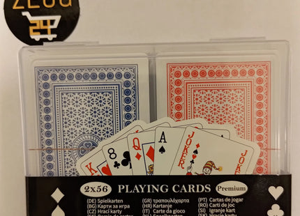 2x 56 spielkarten set kartenset bridge canasta kartenspiel poker skat